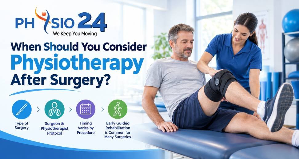 When should you consider physiotherapy after surgery
